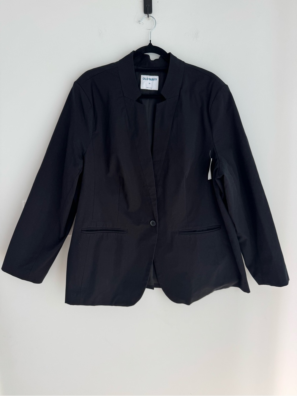 Old Navy Pixie notched black blazer Women’s 2X NEW